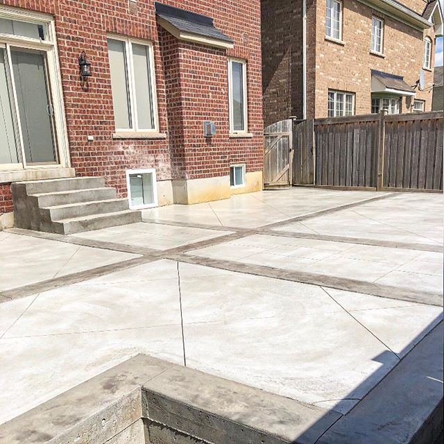 How We Install Concrete Backyard Patios - A Visual Illustration